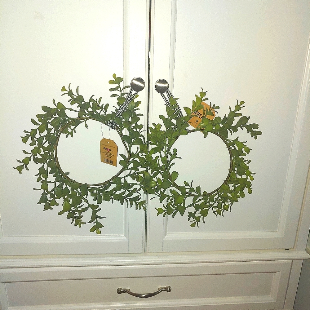 Set of 2 Small Wreaths Christmas Wreath